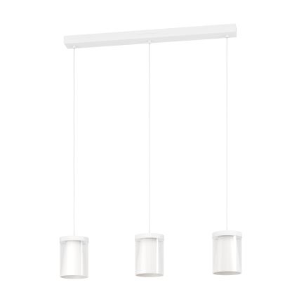 Eglo - LED RGBW Prigušivi luster na sajli 3xLED/3,7W/230V 2700-6500K bela ZigBee