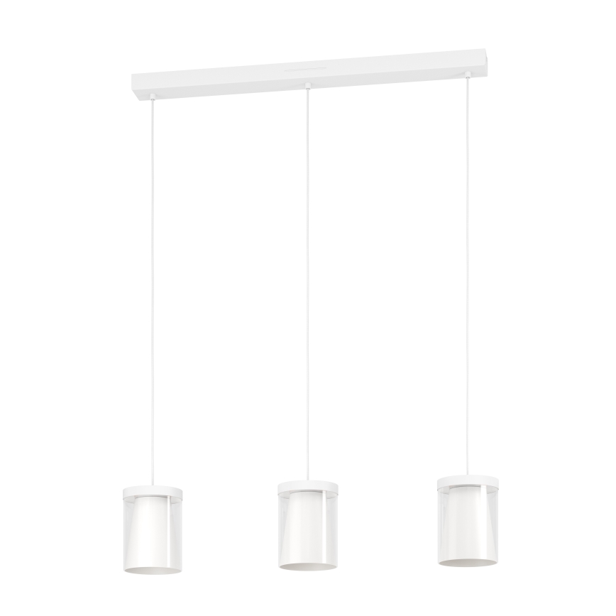 Eglo - LED RGBW Prigušivi luster na sajli 3xLED/3,7W/230V 2700-6500K bela ZigBee