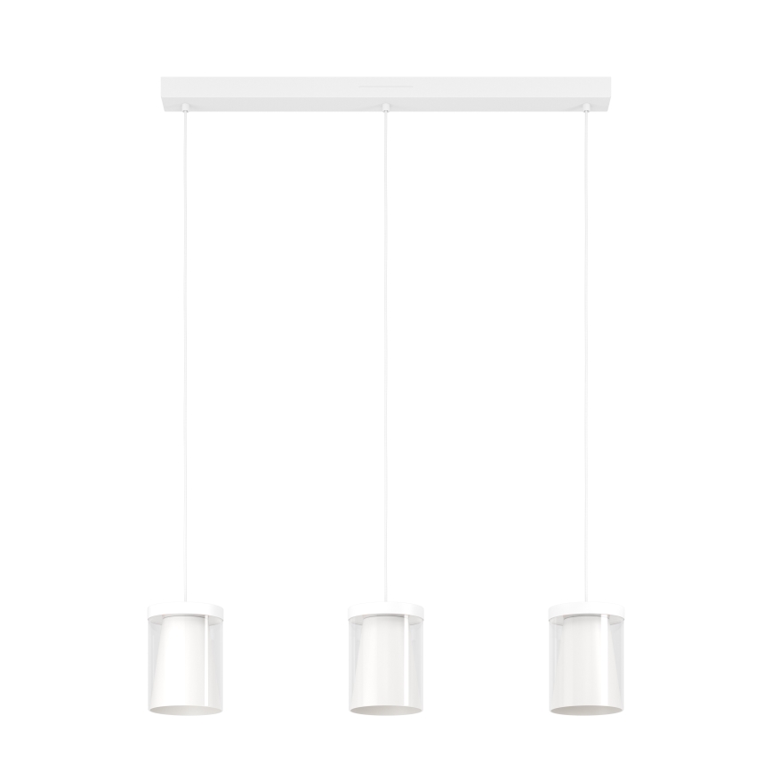 Eglo - LED RGBW Prigušivi luster na sajli 3xLED/3,7W/230V 2700-6500K bela ZigBee