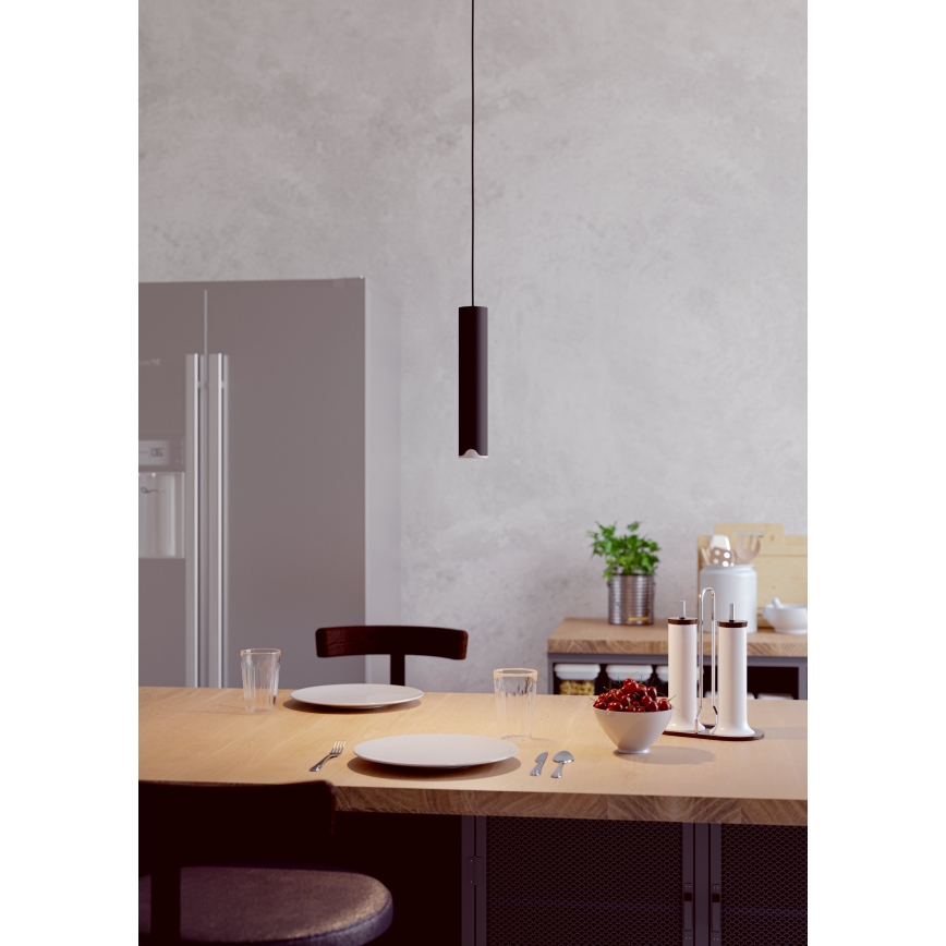 Eglo - LED RGBW Prigušivi luster na sajli LED/3,7W/230V 2700-6500K crno