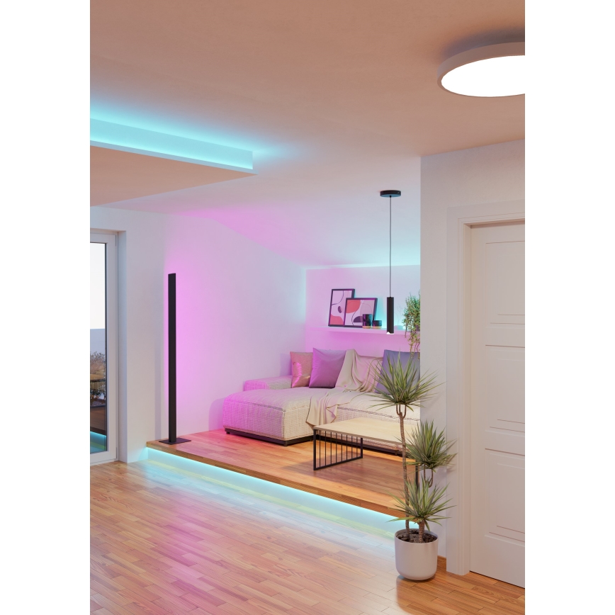 Eglo - LED RGBW Prigušivi luster na sajli LED/3,7W/230V 2700-6500K crno