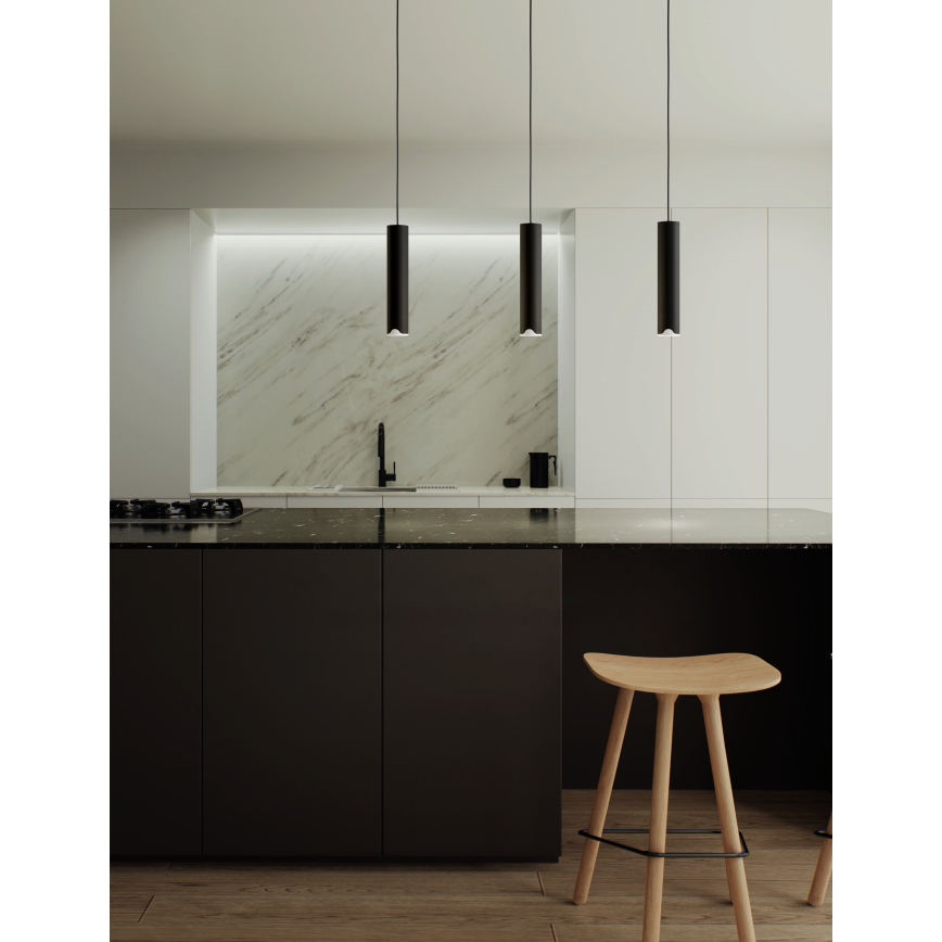 Eglo - LED RGBW Prigušivi luster na sajli 3xLED/3,7W/230V 2700-6500K crno