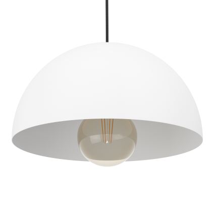 Eglo - Luster na sajli 1xE27/40W/230V pr. 30 cm bela