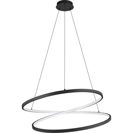 Eglo - LED luster na sajli LED/42W/230V 3000K crno