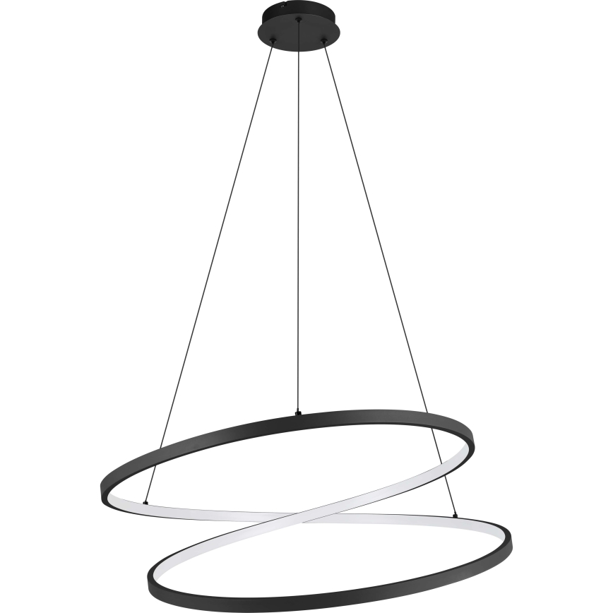 Eglo - LED luster na sajli LED/42W/230V 3000K crno
