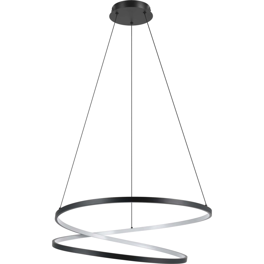 Eglo - LED luster na sajli LED/42W/230V 3000K crno