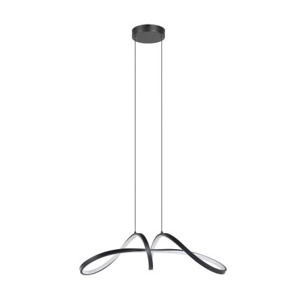 Eglo - LED RGBW Prigušivi luster na sajli LED/22W/230V 2700-6500K crno