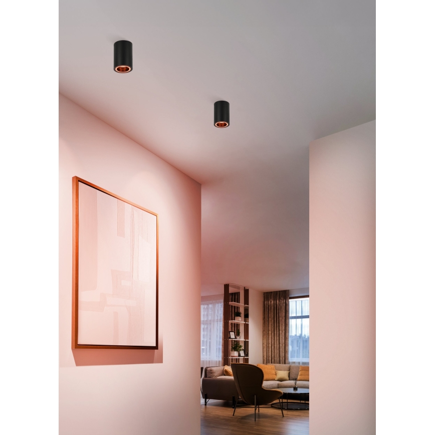 Eglo - LED RGBW Prigušivo reflektorsko svetlo LED/4,9W/230V 2700-6500K crno