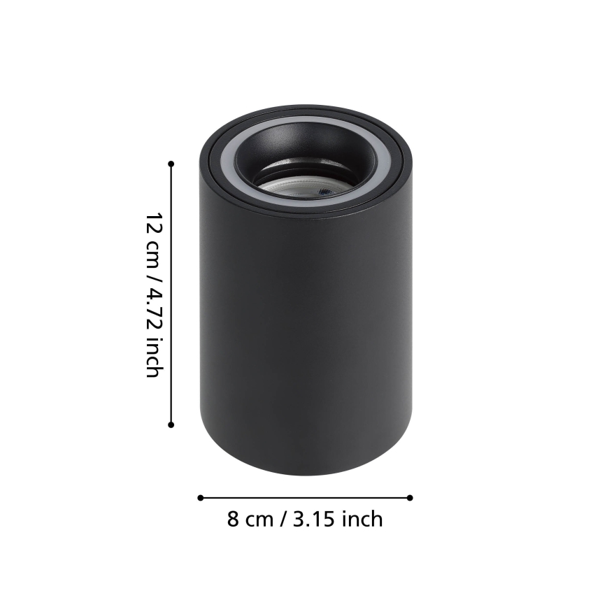 Eglo - LED RGBW Prigušivo reflektorsko svetlo LED/4,9W/230V 2700-6500K crno