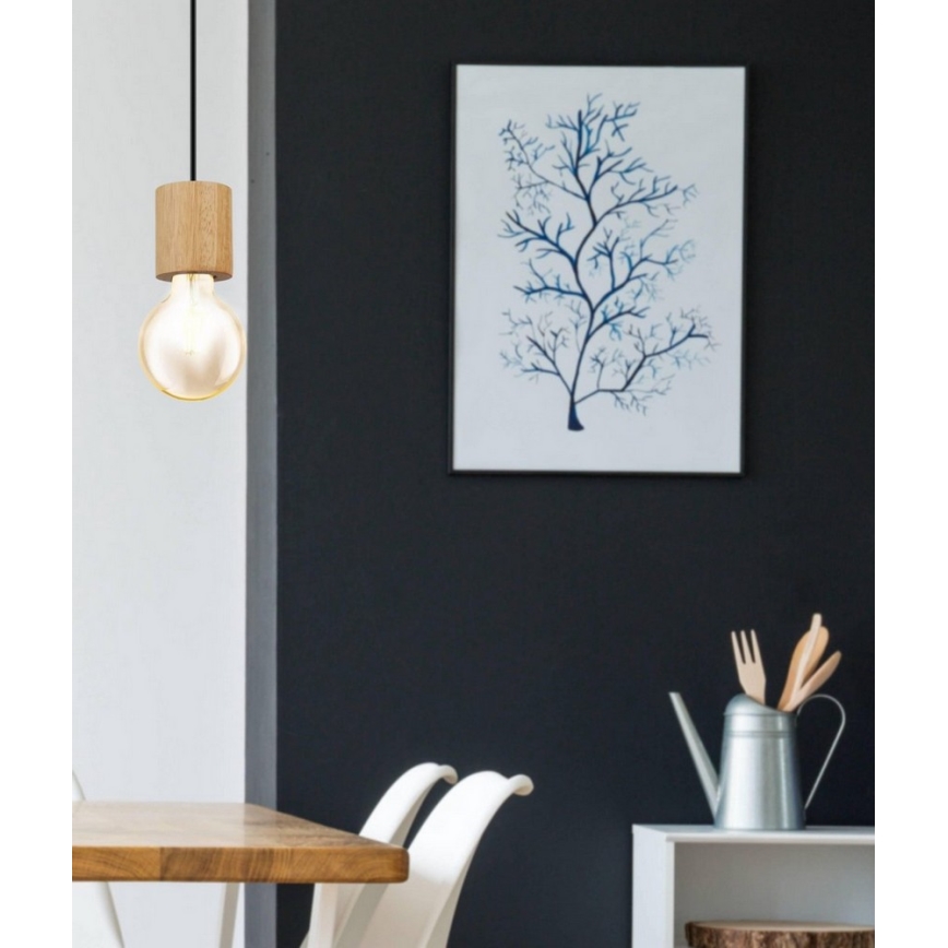 Eglo - Luster na sajli 1xE27/28W/230V - FSC sertifikovano