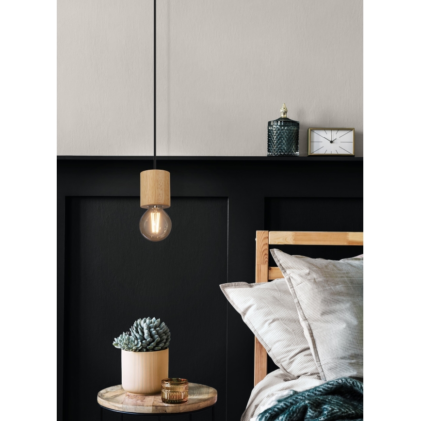 Eglo - Luster na sajli 1xE27/28W/230V - FSC sertifikovano