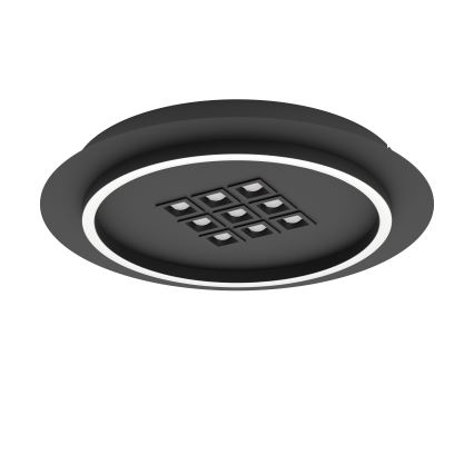 Eglo - LED Prigušiva plafonjera LED/21,4W/230V 2700-6500K crno + Daljinski upravljač