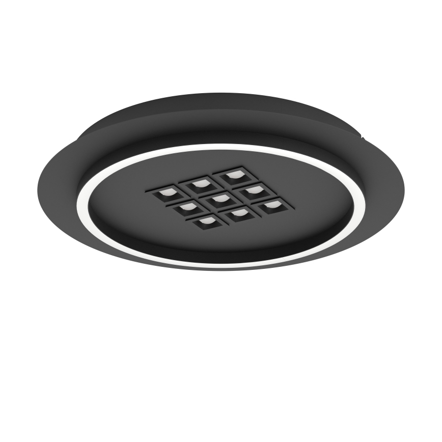 Eglo - LED Prigušiva plafonjera LED/21,4W/230V 2700-6500K crno + Daljinski upravljač