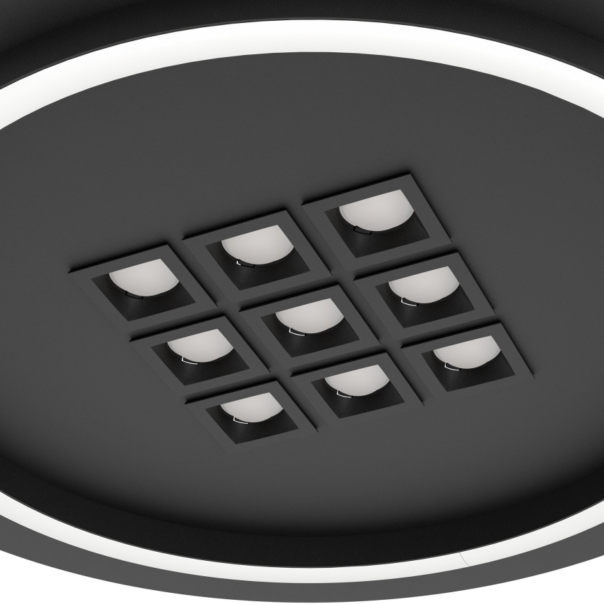 Eglo - LED Prigušiva plafonjera LED/21,4W/230V 2700-6500K crno + Daljinski upravljač