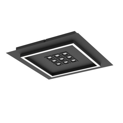Eglo - LED Prigušiva plafonjera LED/21,4W/230V 2700-6500K crno + Daljinski upravljač