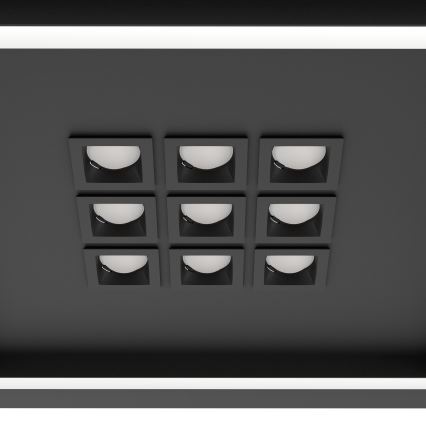 Eglo - LED Prigušiva plafonjera LED/21,4W/230V 2700-6500K crno + Daljinski upravljač