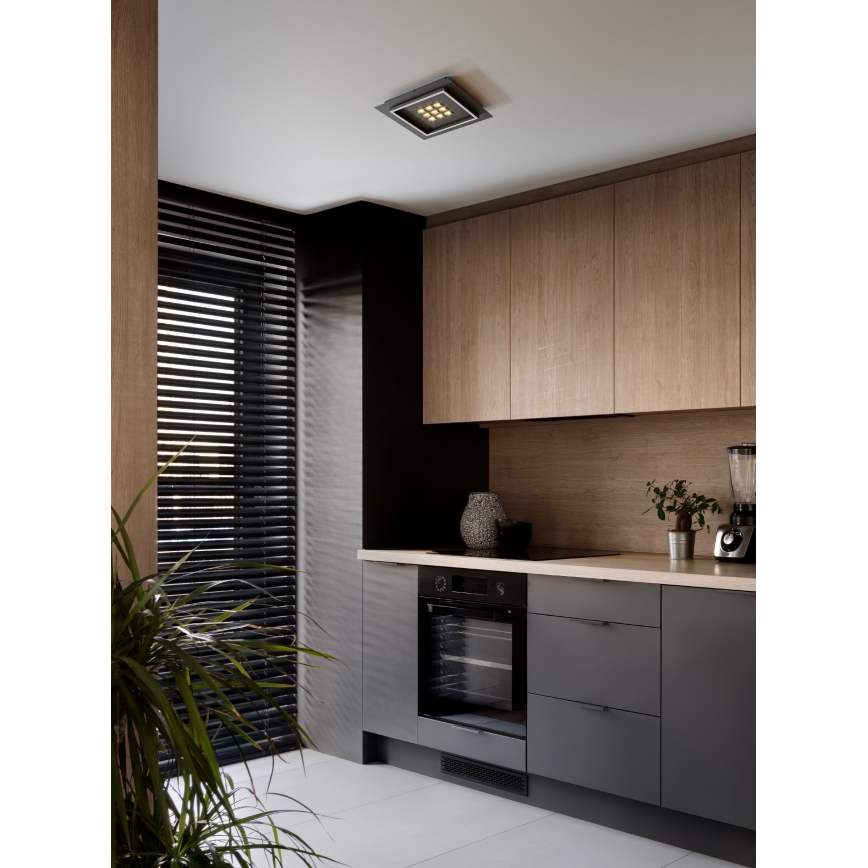 Eglo - LED Prigušiva plafonjera LED/21,4W/230V 2700-6500K crno + Daljinski upravljač