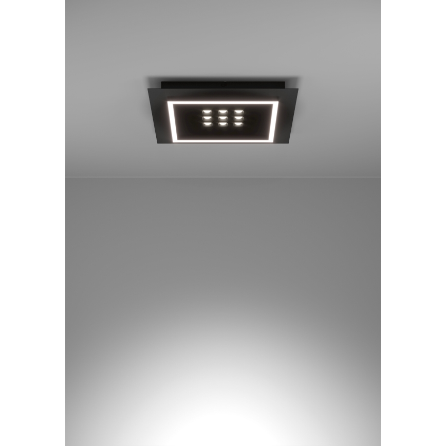 Eglo - LED Prigušiva plafonjera LED/21,4W/230V 2700-6500K crno + Daljinski upravljač