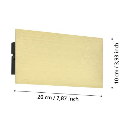 Eglo - LED Zidna lampa LED/6W/230V 3000K zlatna