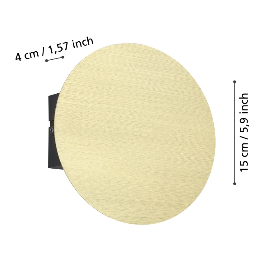 Eglo - LED Zidna lampa LED/4W/230V 3000K zlatna