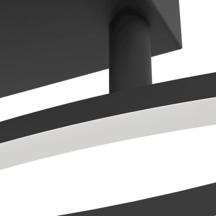 Eglo - LED Plafonjera LED/12W/230V 4000K crno