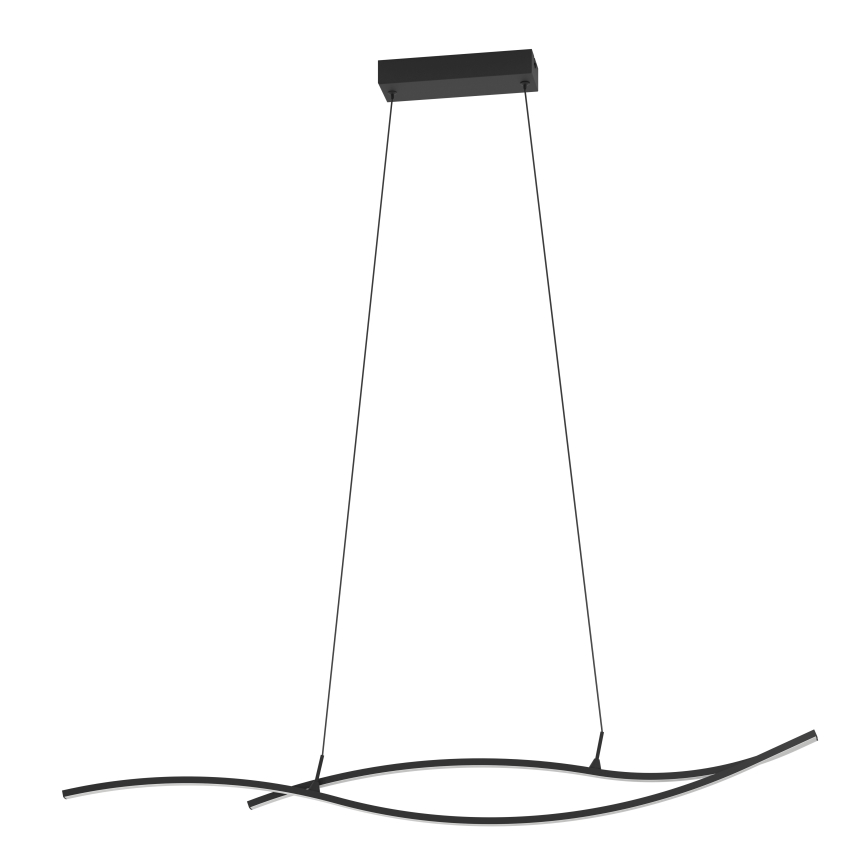 Eglo - LED luster na sajli LED/20W/230V 4000K crno