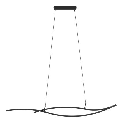 Eglo - LED luster na sajli LED/20W/230V 4000K crno