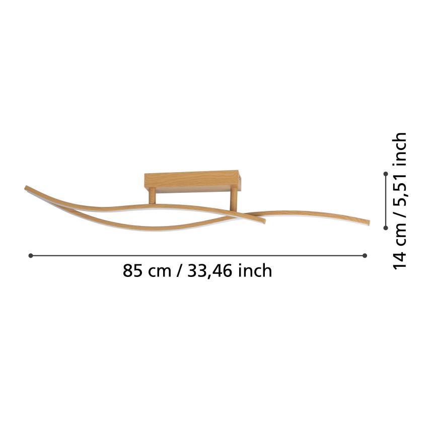 Eglo - LED stropna svetiljka LED/12W/230V 4000K bež