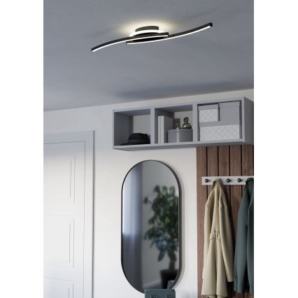 Eglo - LED Plafonjera LED/12W/230V 4000K crno
