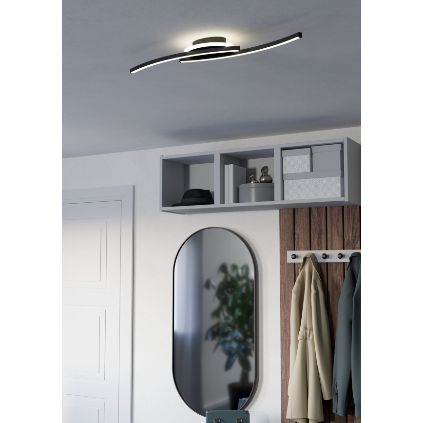 Eglo - LED Plafonjera LED/12W/230V 4000K crno