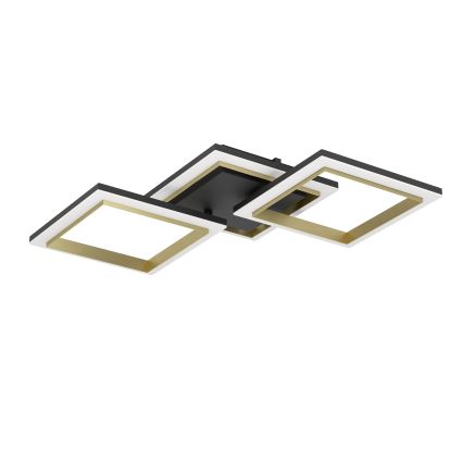 Eglo - LED Prigušiva plafonjera LED/20W/230V 4000K crno/zlatna