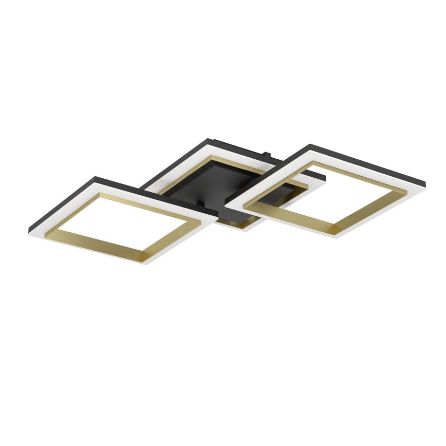 Eglo - LED Prigušiva plafonjera LED/20W/230V 4000K crno/zlatna