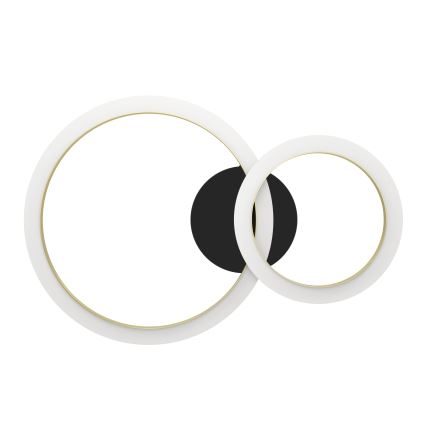 Eglo - LED Prigušiva plafonjera LED/12W/230V 4000K crno/zlatna