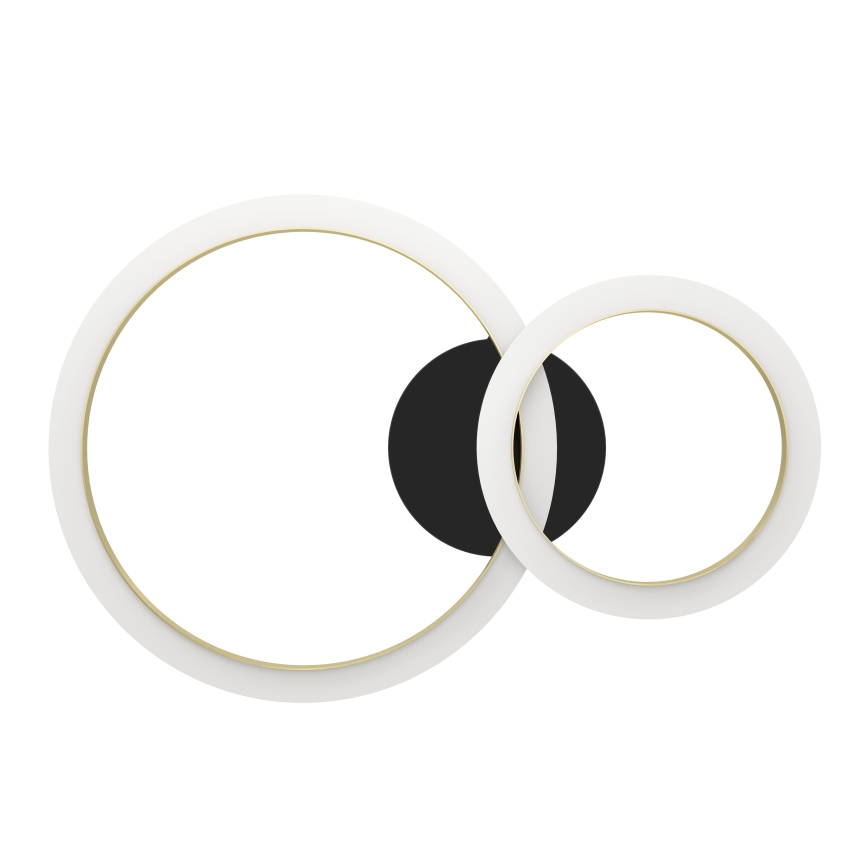 Eglo - LED Prigušiva plafonjera LED/12W/230V 4000K crno/zlatna