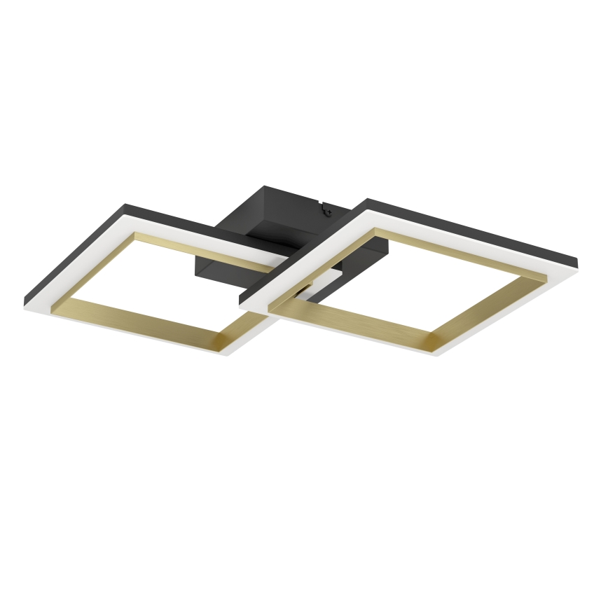 Eglo - LED Prigušiva plafonjera LED/18,4W/230V 4000K crno/zlatna