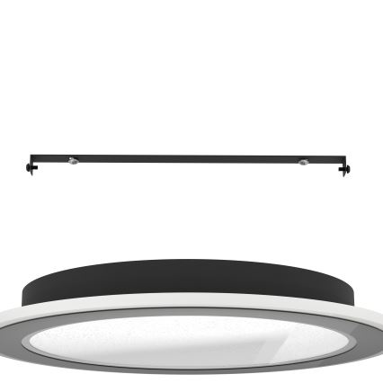 Eglo - LED Prigušiva plafonjera LED/20W/230V 2700-6500K crno + Daljinski upravljač