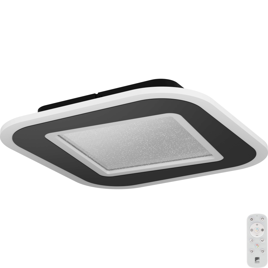 Eglo - LED Prigušiva plafonjera LED/20W/230V 2700-6500K crno + Daljinski upravljač