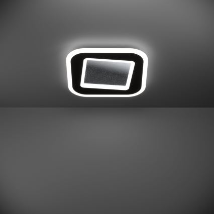 Eglo - LED Prigušiva plafonjera LED/20W/230V 2700-6500K crno + Daljinski upravljač