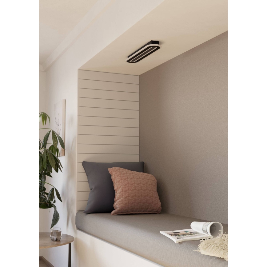 Eglo - LED Prigušiva plafonjera LED/20W/230V 2700-6500K crno + Daljinski upravljač