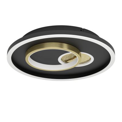 Eglo - LED Plafonjera 1xLED/14W/230V + 1xLED/8,5W pr. 38 cm crno/zlatna