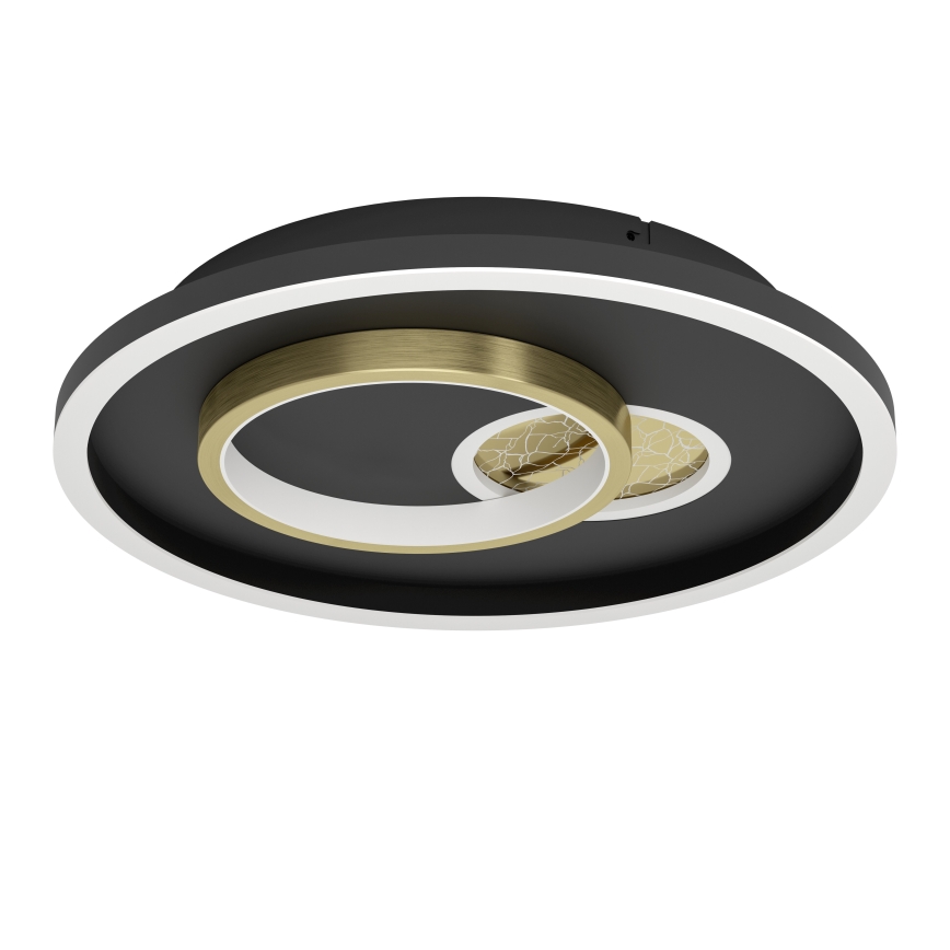 Eglo - LED Plafonjera 1xLED/14W/230V + 1xLED/8,5W pr. 38 cm crno/zlatna