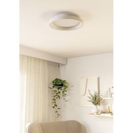 Eglo - prigušiva LED stropna svetiljka LED/12W/230V 2700-6500K bela + daljinski upravljač