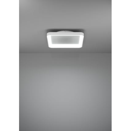 Eglo - LED Prigušiva plafonjera LORETELLO LED/12W/230V bela + Daljinski upravljač