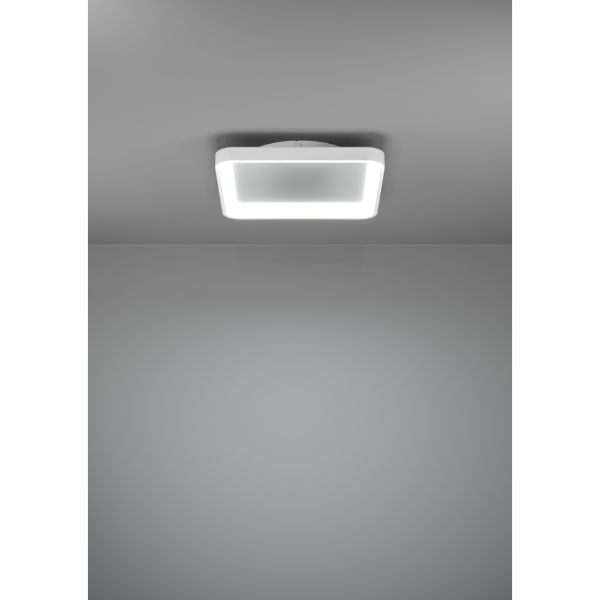 Eglo - LED Prigušiva plafonjera LORETELLO LED/12W/230V bela + Daljinski upravljač