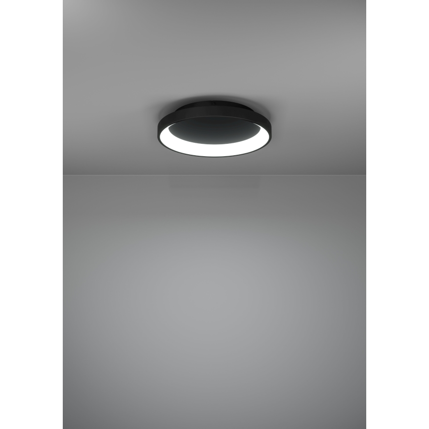 Eglo - LED Prigušiva plafonjera LED/12W/230V 2700-6500K crno + Daljinski upravljač