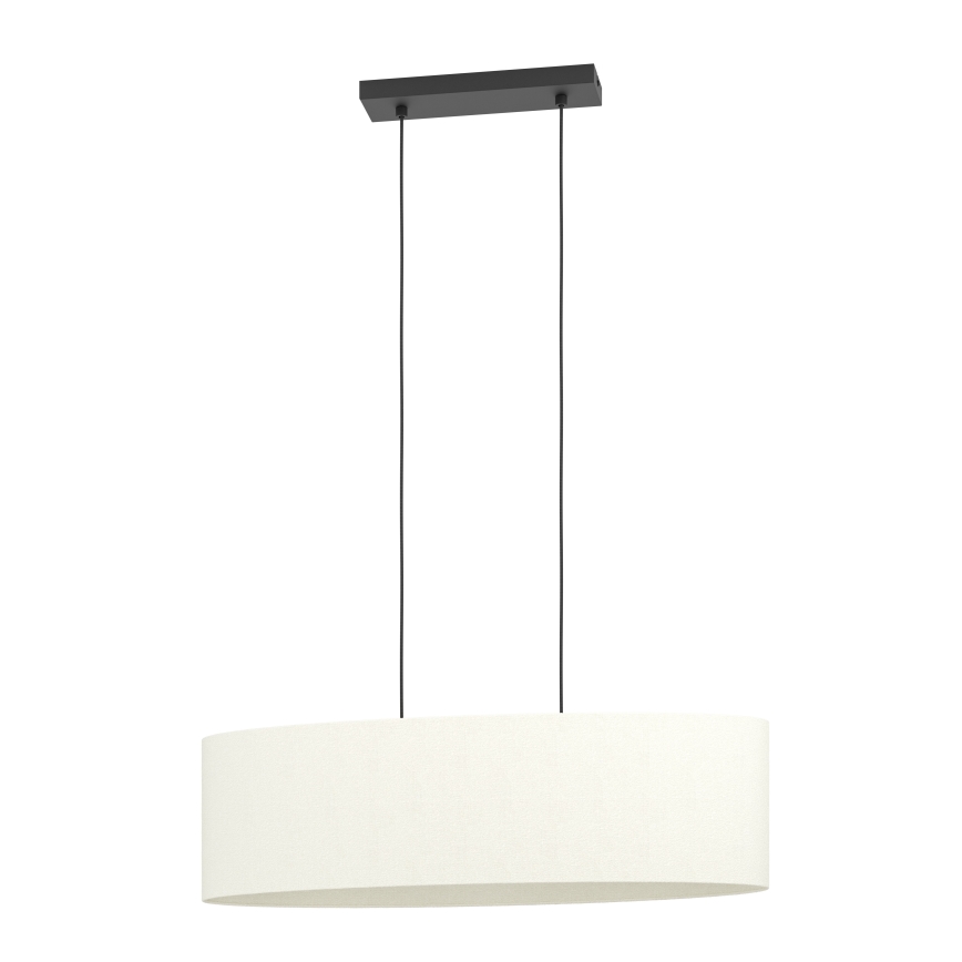 Eglo - Luster na sajli 2xE27/60W/230V bela
