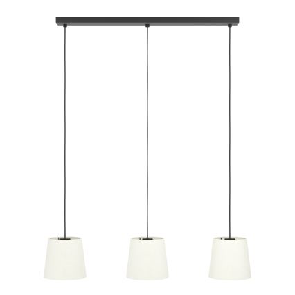 Eglo - Luster na sajli 3xE27/60W/230V bela