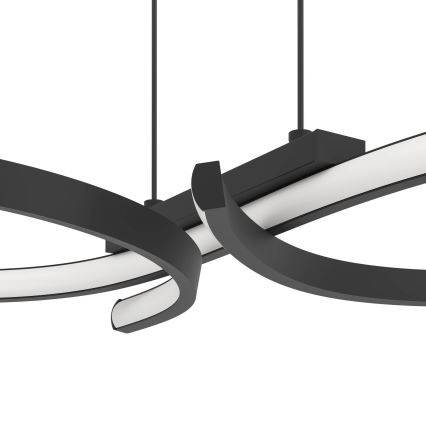 Eglo - LED luster na sajli LED/21W/230V 3000K crno