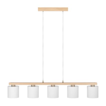 Eglo - Luster na sajli 5xE27/28W/230V - FSC sertifikovano