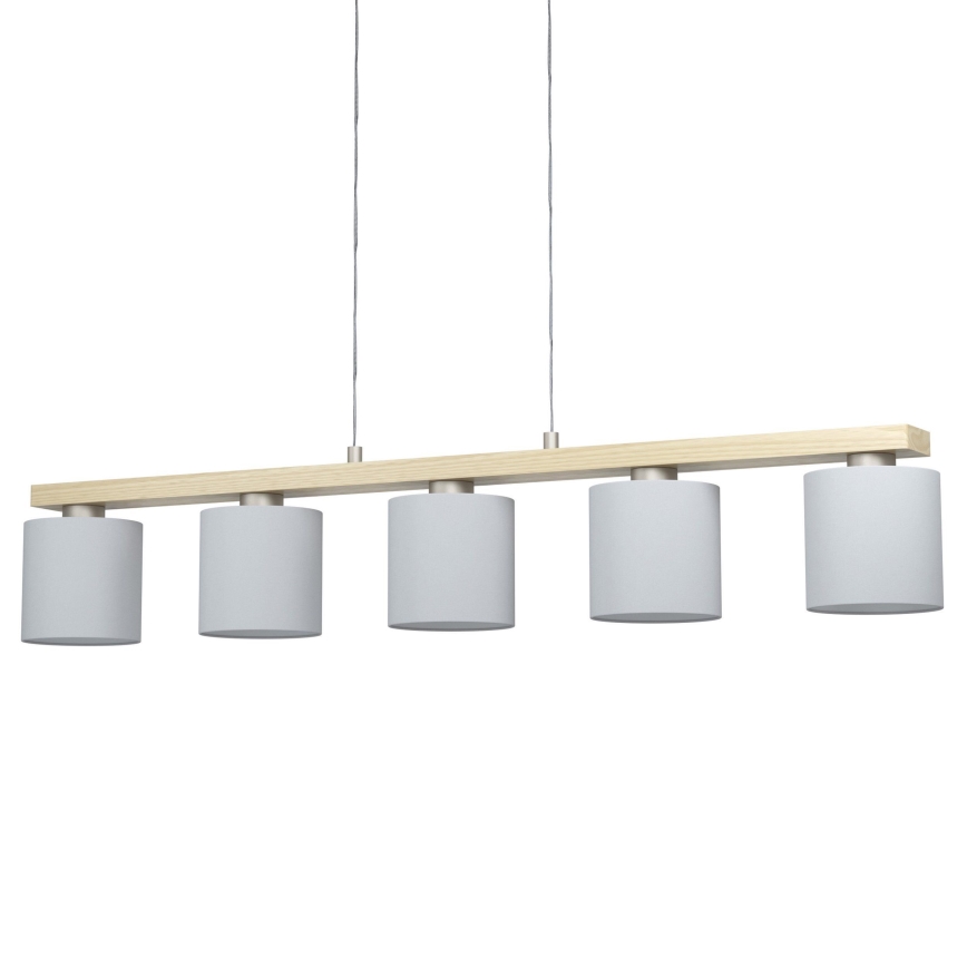 Eglo - Luster na sajli 5xE27/28W/230V - FSC sertifikovano